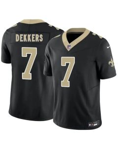 Men's New Orleans Saints #7 Hunter Dekkers Black 2026 Vapor F.U.S.E Limited Jersey (Black)