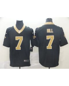 Men's New Orleans Saints #7 Taysom Hill Black Vapor Untouchable Limited Stitched NFL Jersey