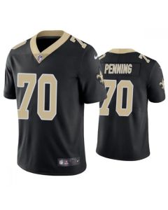 Men's New Orleans Saints #70 Trevor Penning Black Vapor Limited Stitched Jersey