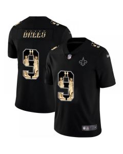 Men's New Orleans Saints #9 Drew Brees 2019 Black Statue of Liberty Limited Stitched NFL Jersey