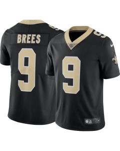 Men's New Orleans Saints #9 Drew Brees Black 2019 100th Season Vapor Untouchable Limited Stitched NFL Jersey