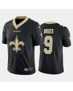 Men's New Orleans Saints #9 Drew Brees Black 2020 Team Big Logo Limited Stitched Jersey