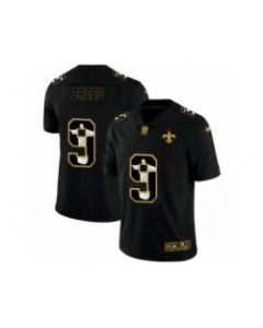 Men's New Orleans Saints #9 Drew Brees Black Jesus Faith Edition Limited Stitched Jersey