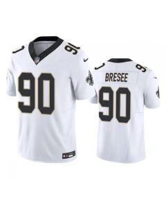 Men's New Orleans Saints #90 Bryan Bresee White 2023 F.U.S.E. Vapor Untouchable Limited Stitched Jersey