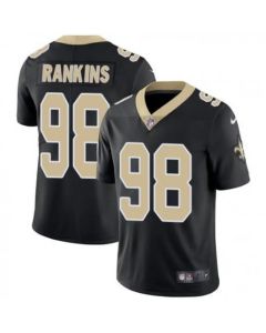 Men's New Orleans Saints #98 Sheldon Rankins Black Vapor Untouchable Limited Stitched NFL Jersey