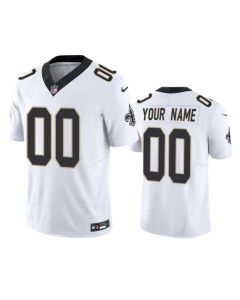 Men's New Orleans Saints Active Player Custom White 2023 F.U.S.E. Vapor Untouchable Limited Stitched Jersey (White)