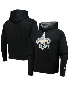 Men's New Orleans Saints Black Pullover Hoodie (Black)