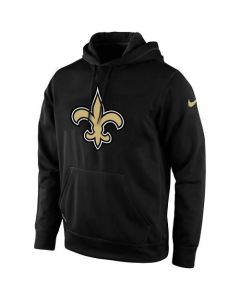 Men's New Orleans Saints Black Sideline Team Name Performance Pullover Hoodie