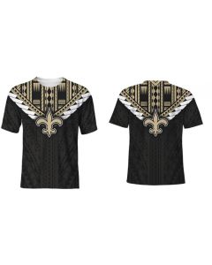 Men's New Orleans Saints Black T-Shirt (Black)