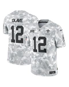 Men's New Orleans Saints Chris Olave Arctic Camo 2024 Salute to Service Limited Jersey