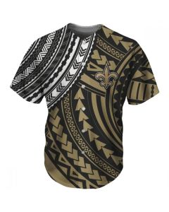 Men's New Orleans Saints Gold Baseball Jersey