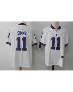 Men's New York Giants #11 Phil Simms White Vapor Untouchable Limited Stitched NFL Jersey