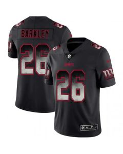 Men's New York Giants #26 Saquon Barkley Black 2019 Smoke Fashion Limited Stitched NFL Jersey