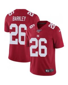 Men's New York Giants #26 Saquon Barkley Red 2019 100th Season Vapor Untouchable Limited Stitched NFL Jersey