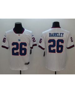 Men's New York Giants #26 Saquon Barkley White 2018 NFL Draft Color Rush Limited Stitched Jersey