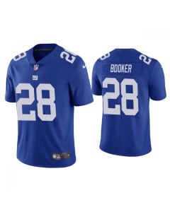 Men's New York Giants #28 Devontae Booker Blue Vapor Untouchable Limited Stitched Jersey