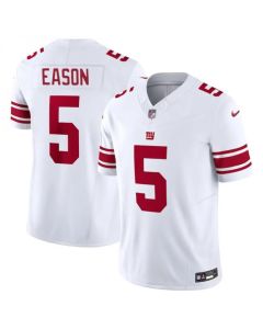 Men's New York Giants #5 Jacob Eason White 2023 F.U.S.E. Vapor Untouchable Limited Stitched Jersey