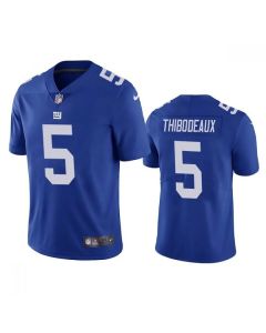 Men's New York Giants #5 Kayvon Thibodeaux Blue Vapor Untouchable Limited Stitched Jersey