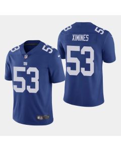 Men's New York Giants #53 Oshane Ximines Blue Vapor Untouchable Limited Stitched NFL Jersey