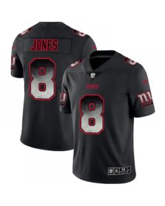 Men's New York Giants #8 Daniel Jones Black 2019 Smoke Fashion Limited Stitched NFL Jersey