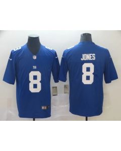 Men's New York Giants #8 Daniel Jones Blue Vapor Untouchable Limited Stitched NFL Jersey