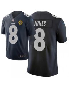 Men's New York Giants #8 Daniel Jones Navy 2019 City Edition Limited Stitched NFL Jersey