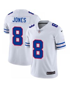 Men's New York Giants #8 Daniel Jones White 2019 Team Logo Cool Edition Stitched NFL Jersey