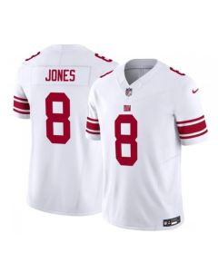 Men's New York Giants #8 Daniel Jones White 2023 F.U.S.E. Vapor Untouchable Limited Stitched Jersey