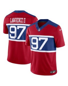 Men's New York Giants #97 Dexter Lawrence II Century Red Alternate Vapor F.U.S.E. Limited Jersey (Red)