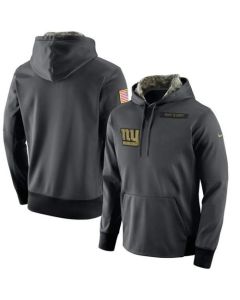 Men's New York Giants Anthracite Salute to Service Player Performance Hoodie