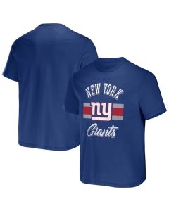 Men's New York Giants Blue x Darius Rucker Collection Stripe T-Shirt