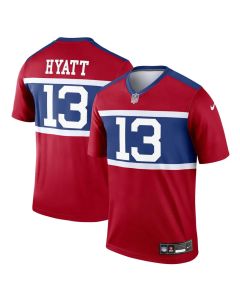 Men's New York Giants Jalin Hyatt Century Red Alternate Legend Player Jersey (Red)