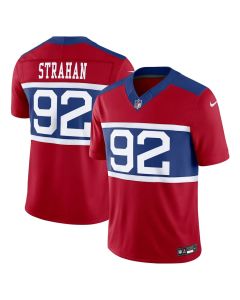 Men's New York Giants Michael Strahan Century Red Alternate Vapor F.U.S.E. Retired Player Limited Jersey