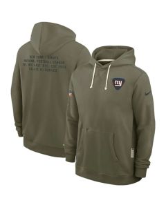 Men's New York Giants Olive 2025 Salute to Service Pullover Hoodie (Olive)