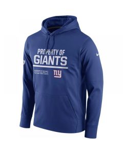 Men's New York Giants Royal Circuit Property Of Performance Pullover Hoodie