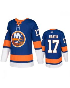 Men's New York Islanders #17 Matt Martin Royal Stitched Jersey