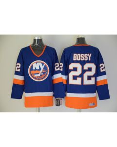 Men's New York Islanders #22 Mike Bossy Royal Blue CCM Throwback Stitched NHL Jersey