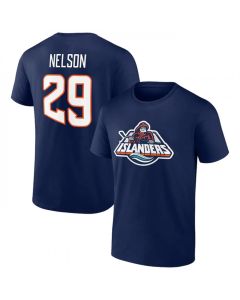 Men's New York Islanders #29 Brock Nelson Navy T-Shirt