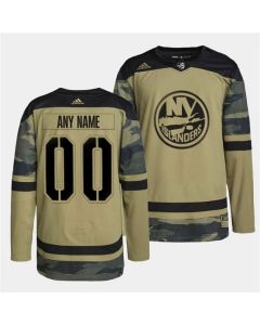 Men's New York Islanders Active Player Custom 2022 Camo Military Appreciation Night Stitched Jersey