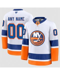 Men's New York Islanders ACTIVE PLAYER Custom White 2024-25 Away Stitched Hockey Jersey