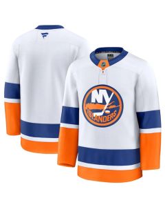 Men's New York Islanders Blank White 2024-25 Away Stitched Hockey Jersey