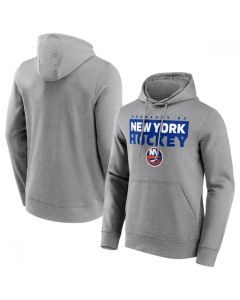 Men's New York Islanders Grey Gain Ground Hoodie