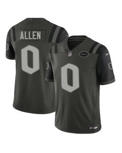 Men's New York Jets #0 Braelon Allen Black Rivalries Collection F.U.S.E. Vapor Limited Stitched Jersey