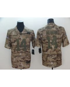 Men's New York Jets #14 Sam Darnold 2018 Camo Salute to Service Limited Stitched NFL Jersey