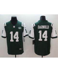 Men's New York Jets #14 Sam Darnold Green 2018 NFL Draft Vapor Untouchable Limited Stitched Jersey