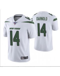Men's New York Jets #14 Sam Darnold White 2019 100th Season Vapor Untouchable Limited Stitched NFL Jersey