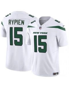 Men's New York Jets #15 Brett Rypien 2023 F.U.S.E. White Vapor Untouchable Limited Stitched Jersey