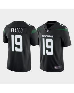 Men's New York Jets #19 Joe Flacco Black Vapor Untouchable Limited Stitched Jersey