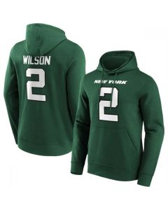 Men's New York Jets #2 Zach Wilson Green Hoodie