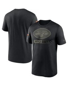 Men's New York Jets 2020 Black Salute To Service Performance T-Shirt